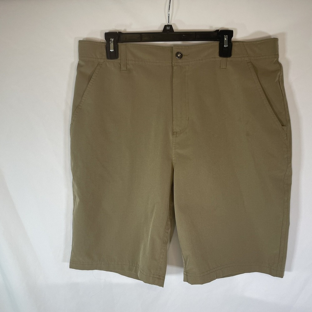 Gerry Mens Hiking Shorts 36 Beige Khaki Ripstop Outdoor Cargo Casual 10in Inseam